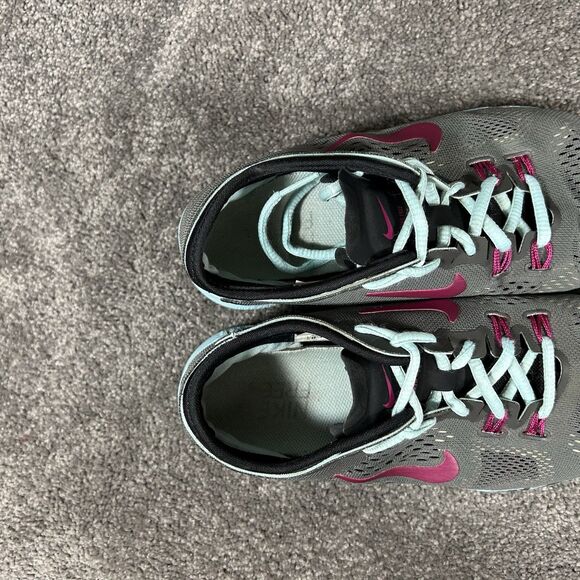 Nike Free 5.0 TR Fit 4 629496-004 Women’s Sz 7 Gray Blue Athletic Shoes Used - Picture 10 of 12